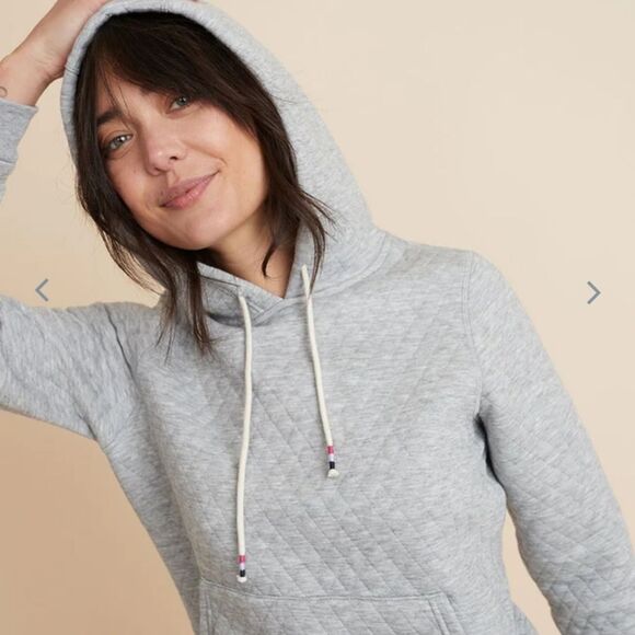 MARINE layer Corbet Hoodie in Light Heather Grey - Picture 3 of 5